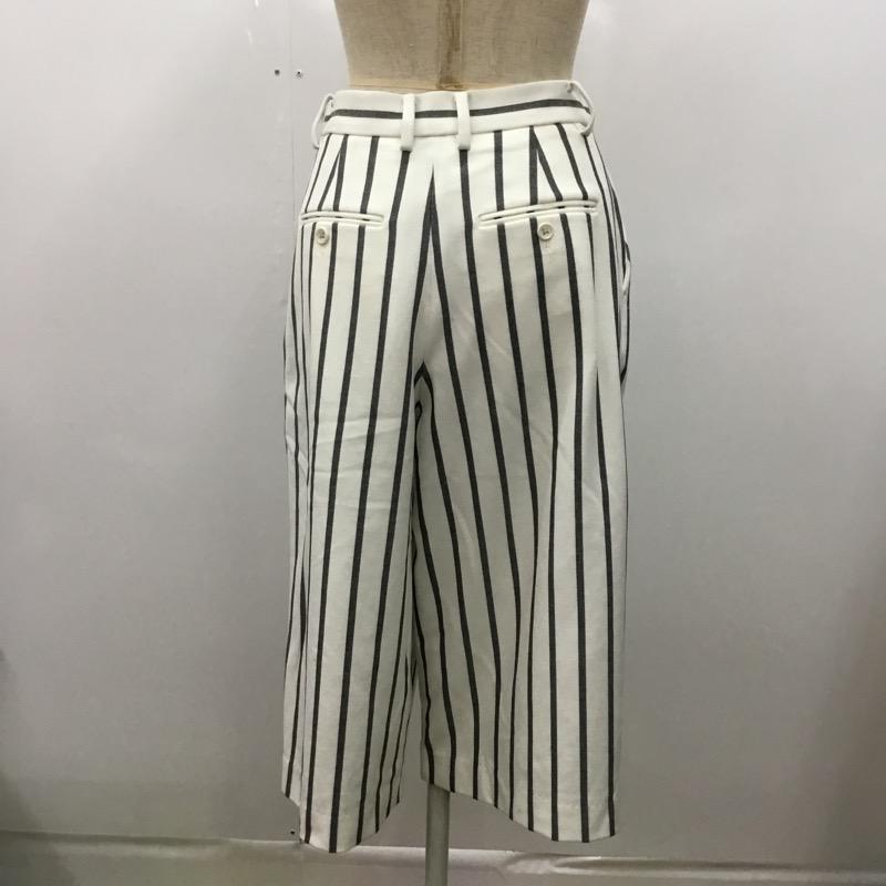 シップス SHIPS ボトムス ボトムス ハーフパンツ ストライプ 38 ストライプ 白 / ホワイト / X 灰 / グレー / レディース USED 古着 中古 10034088