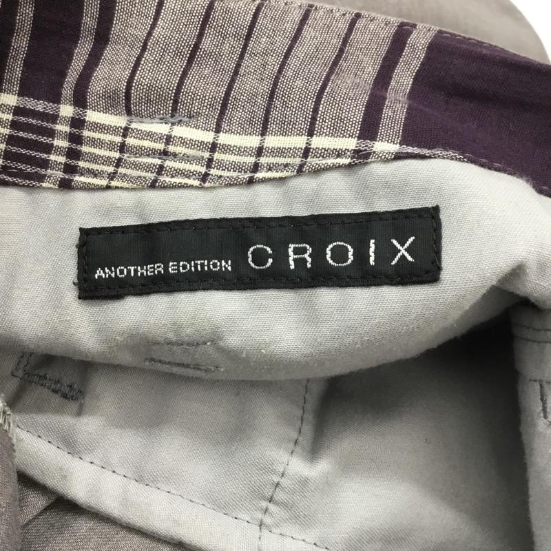 アナザーエディションクロア ANOTHEREDITION.CROIX ボトムス ボトムス ハーフパンツ 無地 S 無地 灰 / グレー / レディース USED 古着 中古 10034089
