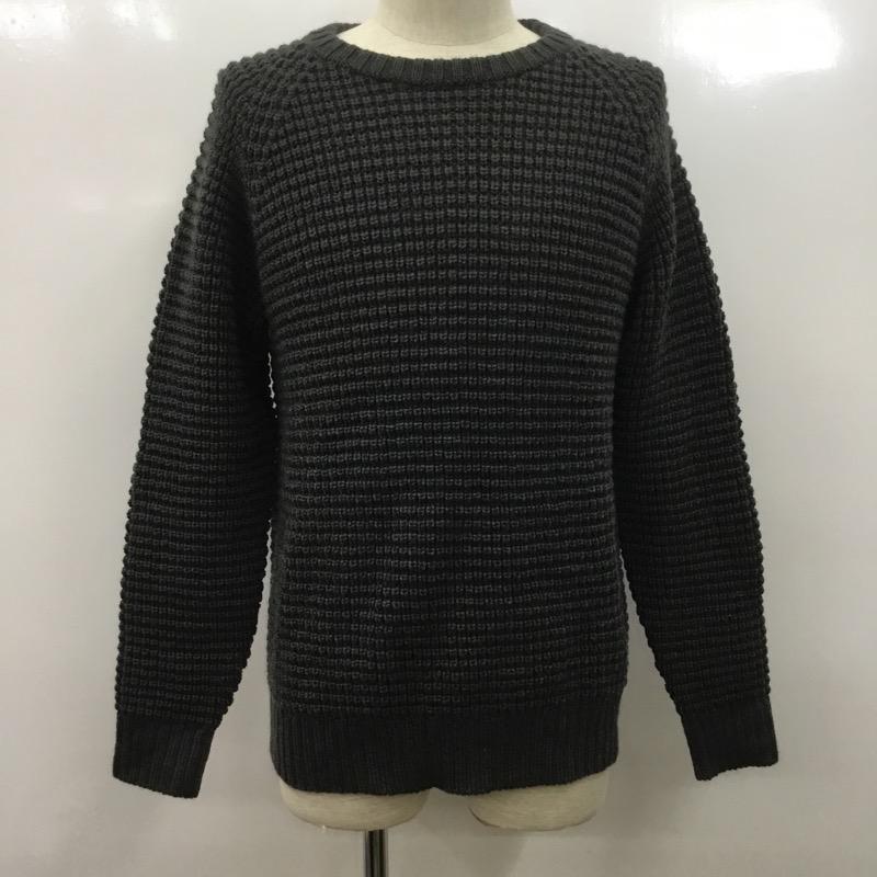キナシサイクル KINASHI CYCLE ニット、セーター 長袖 M 無地 チャコールグレー / チャコールグレー / メンズ USED 古着 中古 10034206