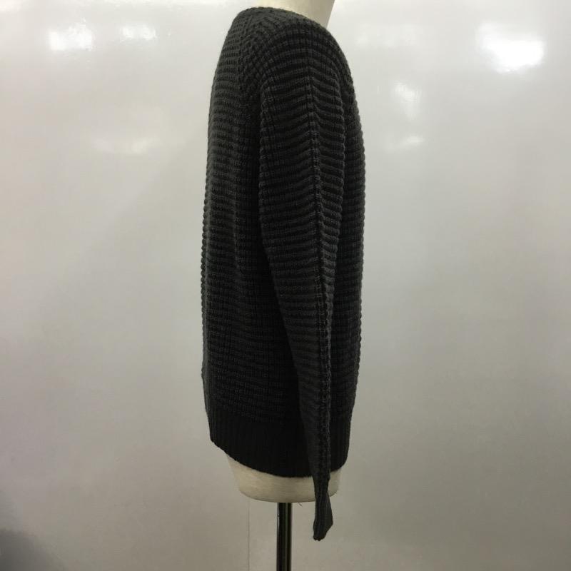 キナシサイクル KINASHI CYCLE ニット、セーター 長袖 M 無地 チャコールグレー / チャコールグレー / メンズ USED 古着 中古 10034206
