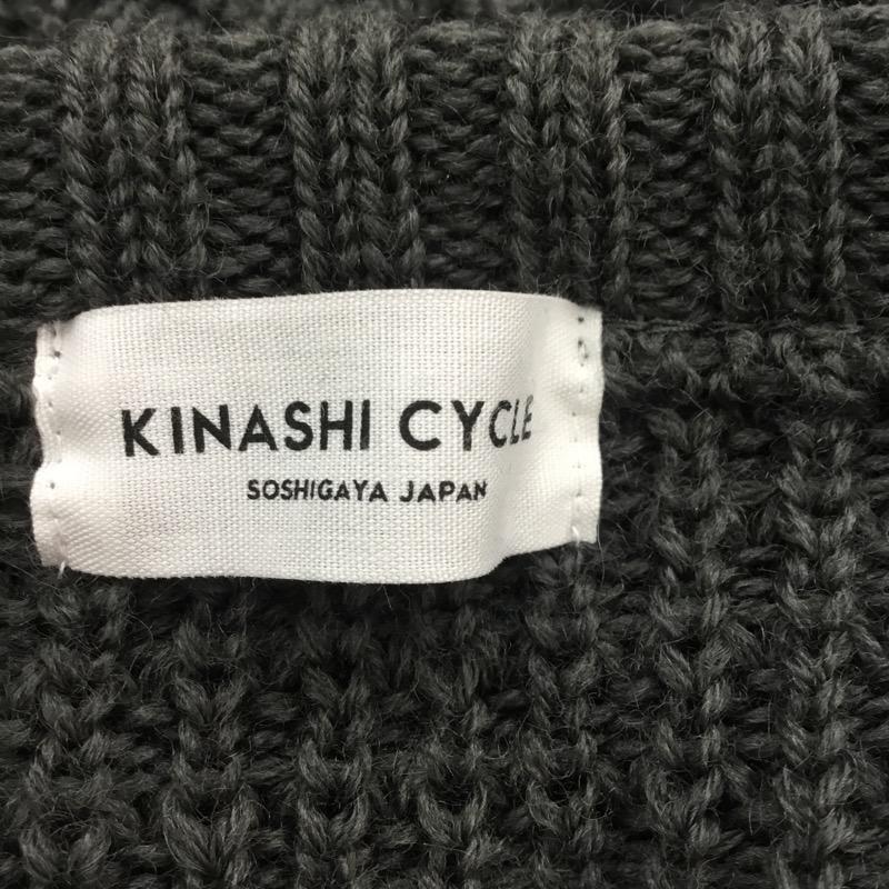 キナシサイクル KINASHI CYCLE ニット、セーター 長袖 M 無地 チャコールグレー / チャコールグレー / メンズ USED 古着 中古 10034206