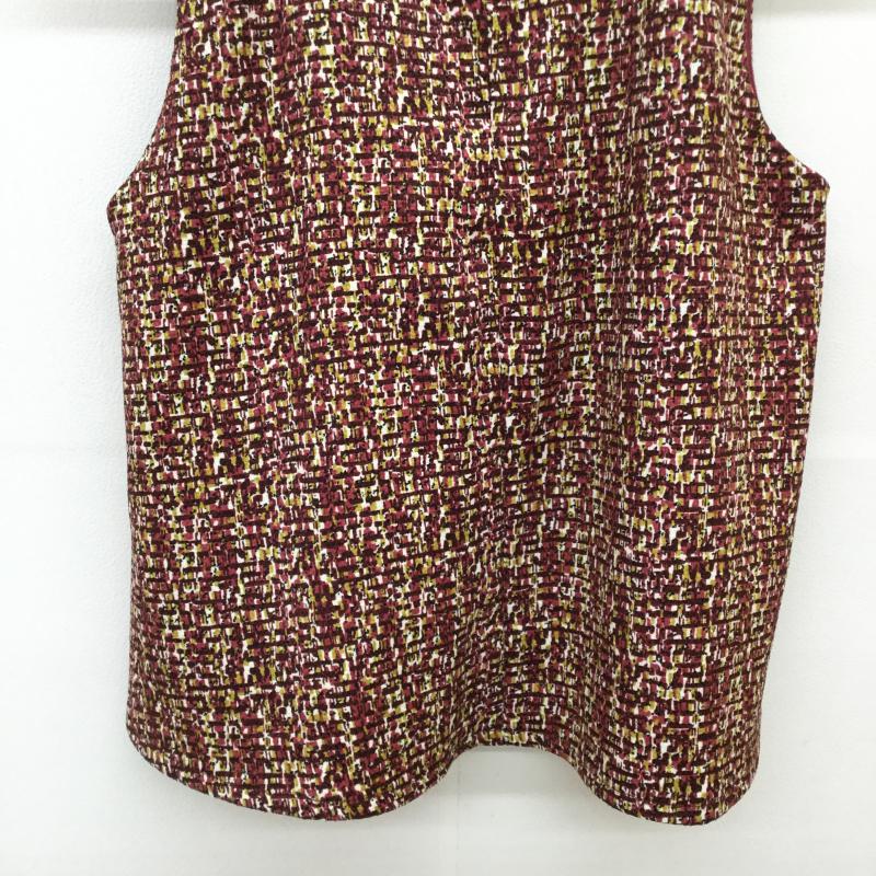 レディメイド LADYMADE カットソー 半袖 ノースリーブ FREE  白 / ホワイト / X 黄 / イエロー / X えんじ / ワインレッド /  レディース USED 古着 中古 10034230