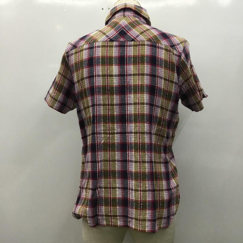 ユニバーサルフリークス UNIVERSALFREAK'S シャツ、ブラウス 半袖 チェック M チェック マルチカラー / マルチカラー / メンズ USED 古着 中古 10034276