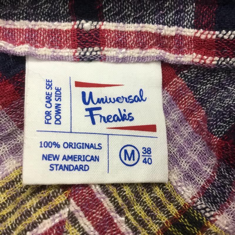 ユニバーサルフリークス UNIVERSALFREAK'S シャツ、ブラウス 半袖 チェック M チェック マルチカラー / マルチカラー / メンズ USED 古着 中古 10034276
