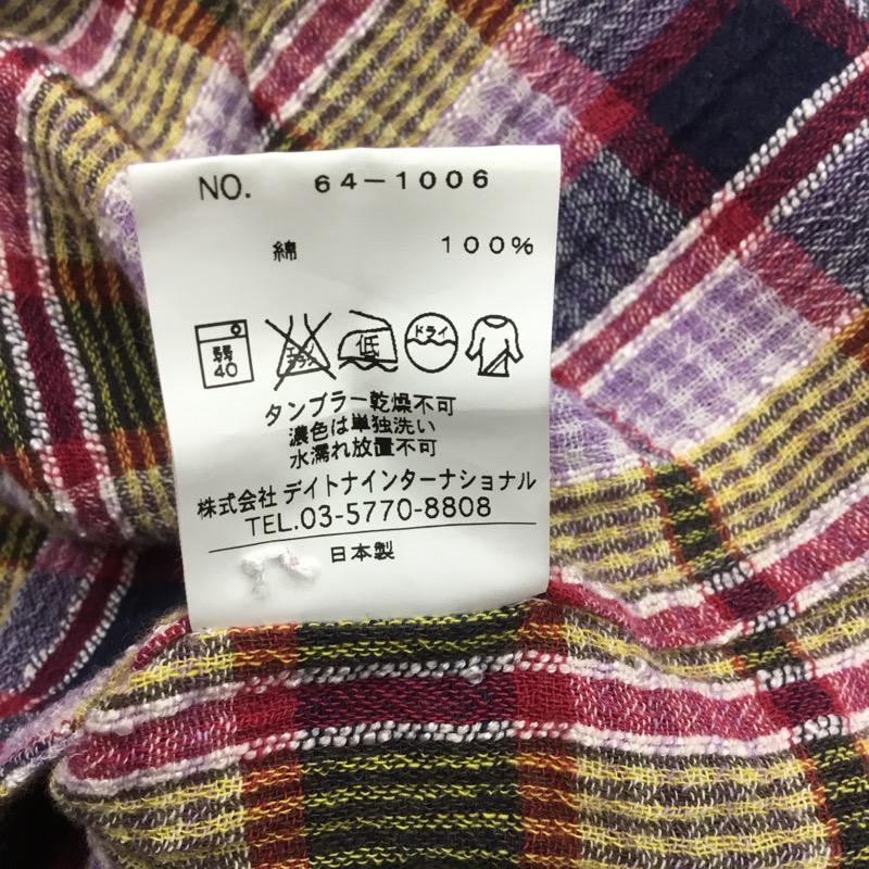 ユニバーサルフリークス UNIVERSALFREAK'S シャツ、ブラウス 半袖 チェック M チェック マルチカラー / マルチカラー / メンズ USED 古着 中古 10034276
