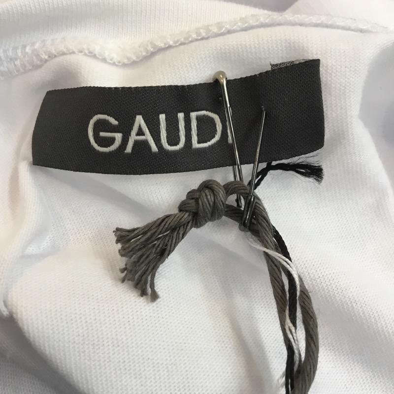 ガウディ Gaudi Tシャツ 半袖 タグ付 L 刺繍 白 / ホワイト / メンズ USED 古着 中古 10034495