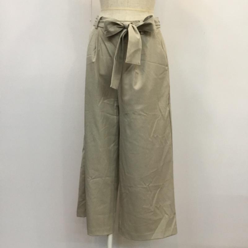 アイテムズ アーバンリサーチ ITEMS URBAN RESEARCH パンツ スラックス FREE 無地 ベージュ / ベージュ / レディース USED 古着 中古 10034499