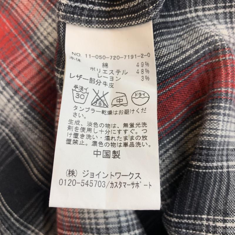 jimhlicite jimhlicite シャツ、ブラウス 半袖 カジュアルシャツ ボタンダウン チェック 38 チェック 白 / ホワイト / X 黒 / ブラック / X 赤 / レッド / メンズ USED 古着 中古 10034517