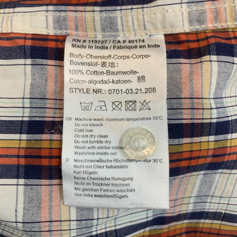 スコッチアンドソーダ SCOTCH&SODA シャツ、ブラウス 半袖 カジュアルシャツ チェック ロゴ S チェック X ロゴ、文字 マルチカラー / マルチカラー / メンズ USED 古着 中古 10034742