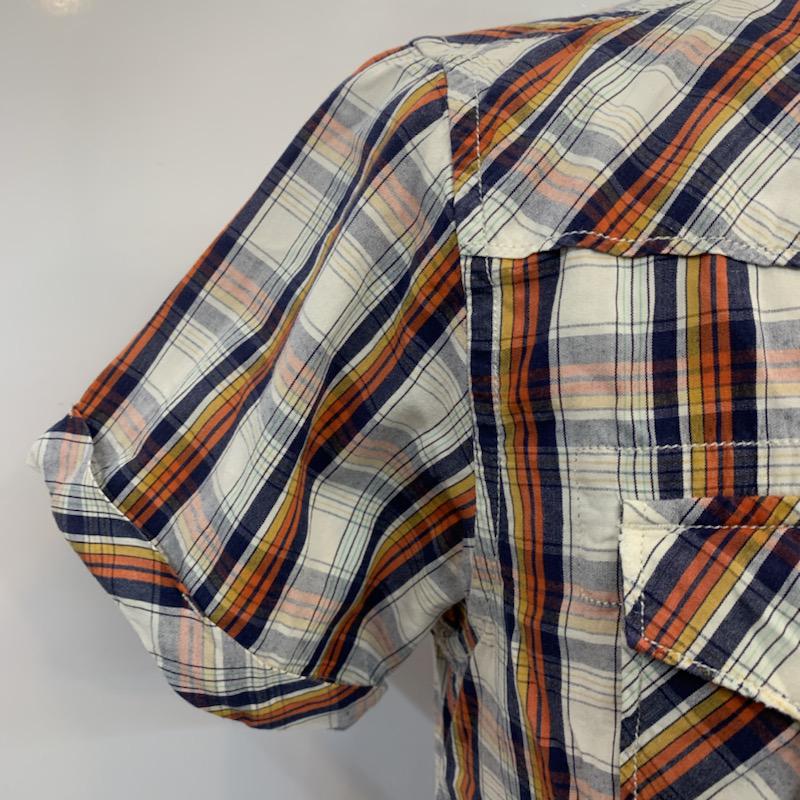 スコッチアンドソーダ SCOTCH&SODA シャツ、ブラウス 半袖 カジュアルシャツ チェック ロゴ S チェック X ロゴ、文字 マルチカラー / マルチカラー / メンズ USED 古着 中古 10034742