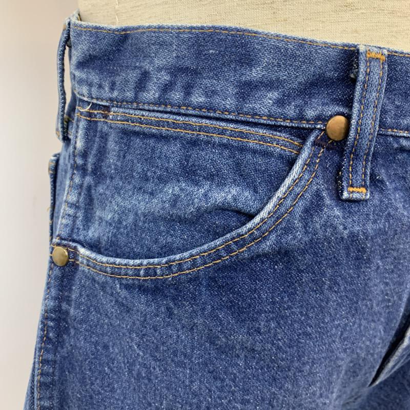 ラングラー Wrangler パンツ ショートパンツ デニム 無地 33インチ 無地 インディゴ / インディゴ / メンズ USED 古着 中古 10034775