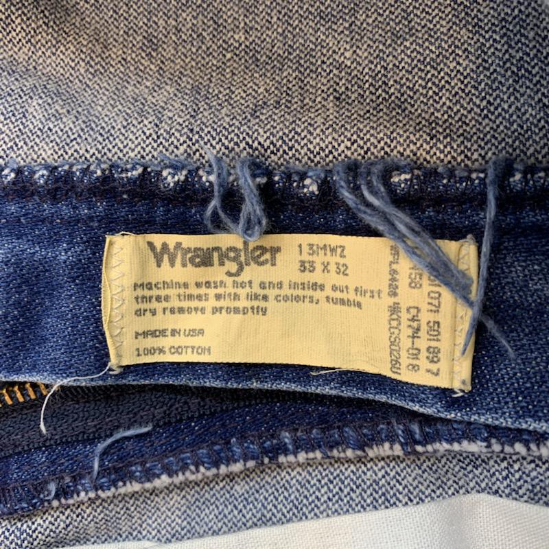 ラングラー Wrangler パンツ ショートパンツ デニム 無地 33インチ 無地 インディゴ / インディゴ / メンズ USED 古着 中古 10034775