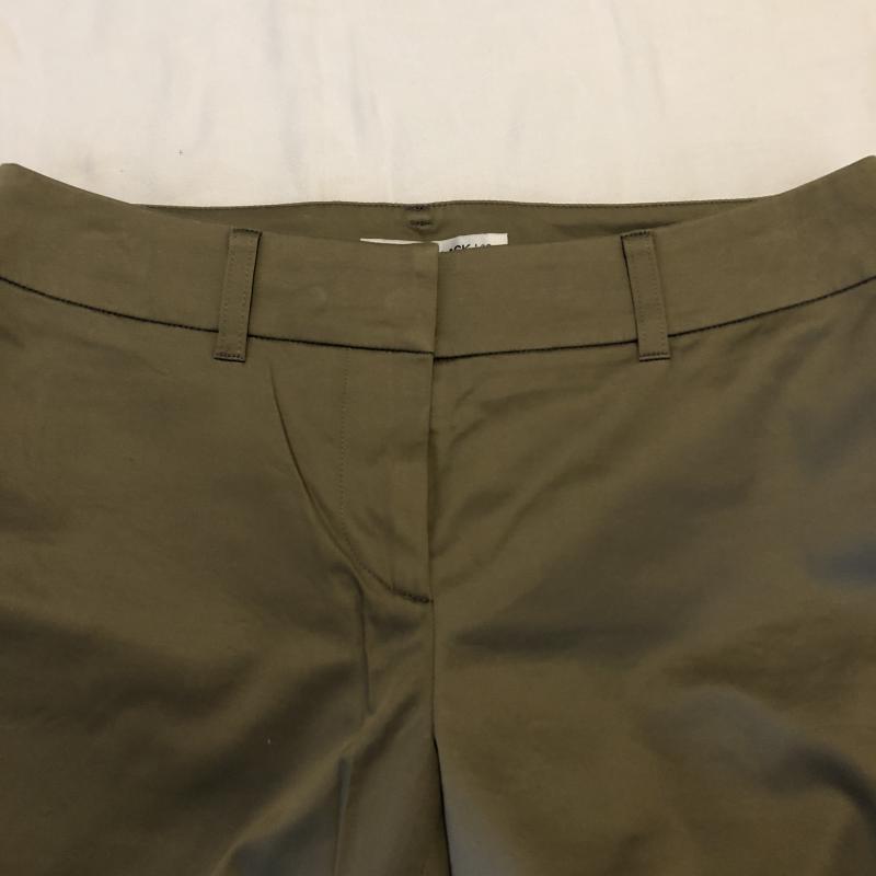 エムプルミエブラック M-premier BLACK パンツ スラックス クロップドパンツ 38 無地 カーキ / カーキ / X ベージュ / ベージュ / レディース USED 古着 中古 10034784
