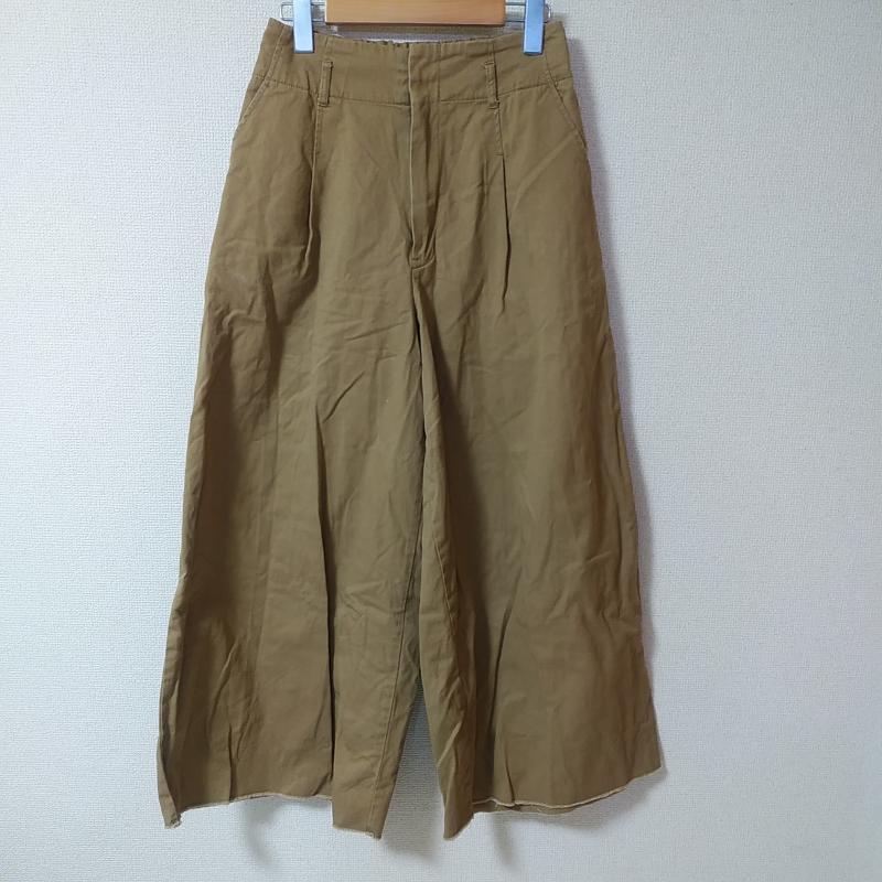 ケービーエフ KBF ボトムス ボトムス ワイドパンツ 無地 茶 / ブラウン / レディース USED 古着 中古 10034798