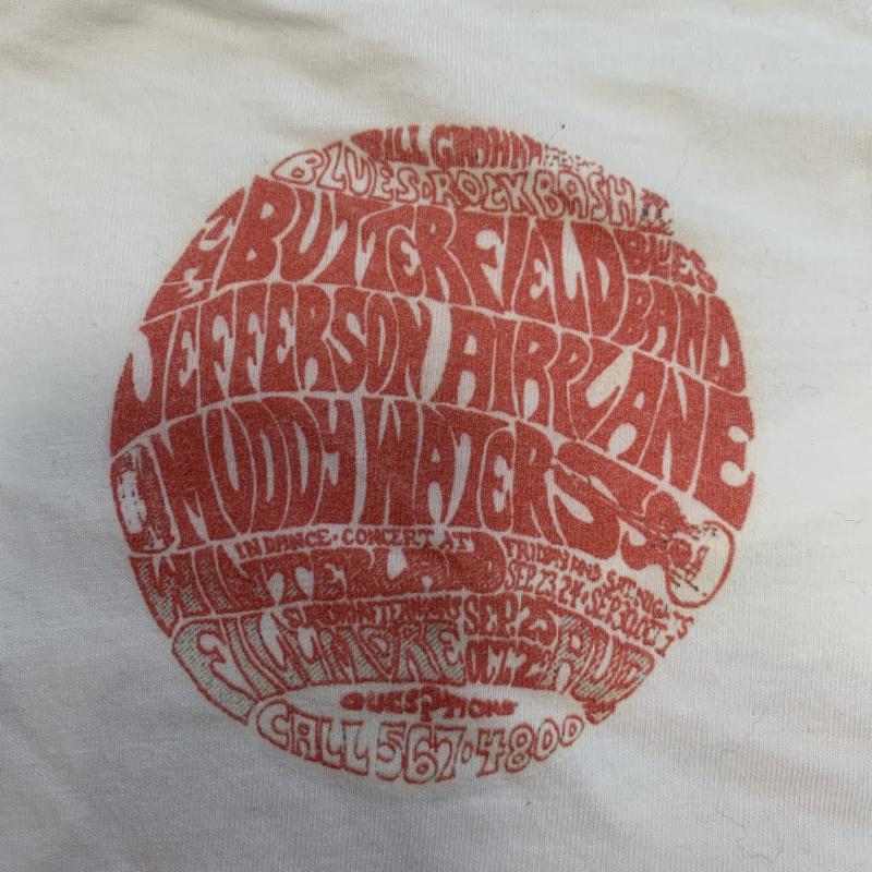 ダルク DALUC Tシャツ 長袖 M 無地 X プリント 白 / ホワイト / レディース USED 古着 中古 10034883