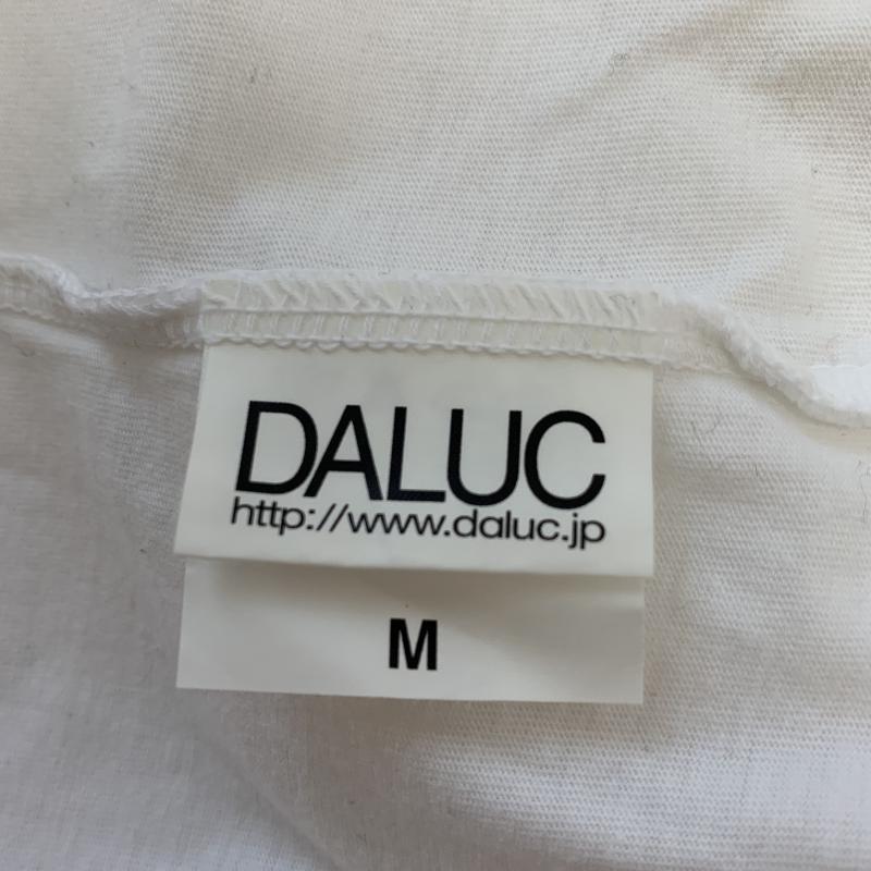 ダルク DALUC Tシャツ 長袖 M 無地 X プリント 白 / ホワイト / レディース USED 古着 中古 10034883