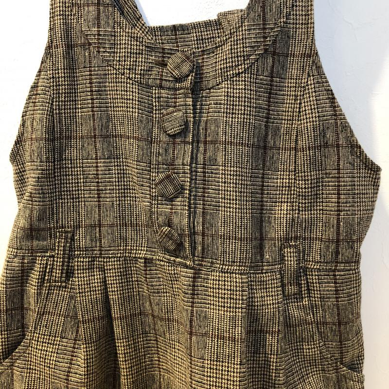 レイカズン Ray Cassin サロペット・オーバーオール サロペット、オーバーオール M 千鳥格子 黒 / ブラック / X ベージュ / ベージュ / X 茶 / ブラウン / レディース USED 古着 中古 10034885