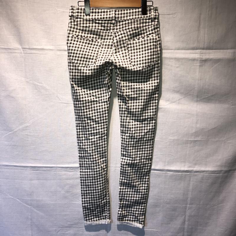 ミスティック mystic パンツ スラックス 1 チェック 白 / ホワイト / X 灰 / グレー / レディース USED 古着 中古 10034895