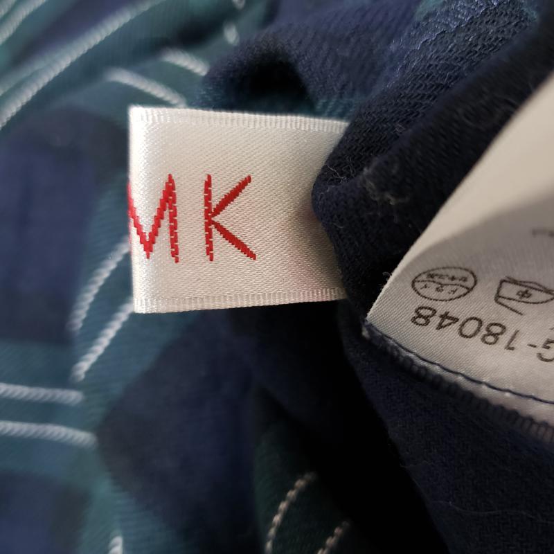 アイアイエムケー IIMK シャツ、ブラウス 長袖 チェック/シャツワンピース 38 無地 X チェック 白 / ホワイト / X 紺 / ネイビー / X ベージュ / ベージュ / X 金 / ゴールド / レディース USED 古着 中古 10034947