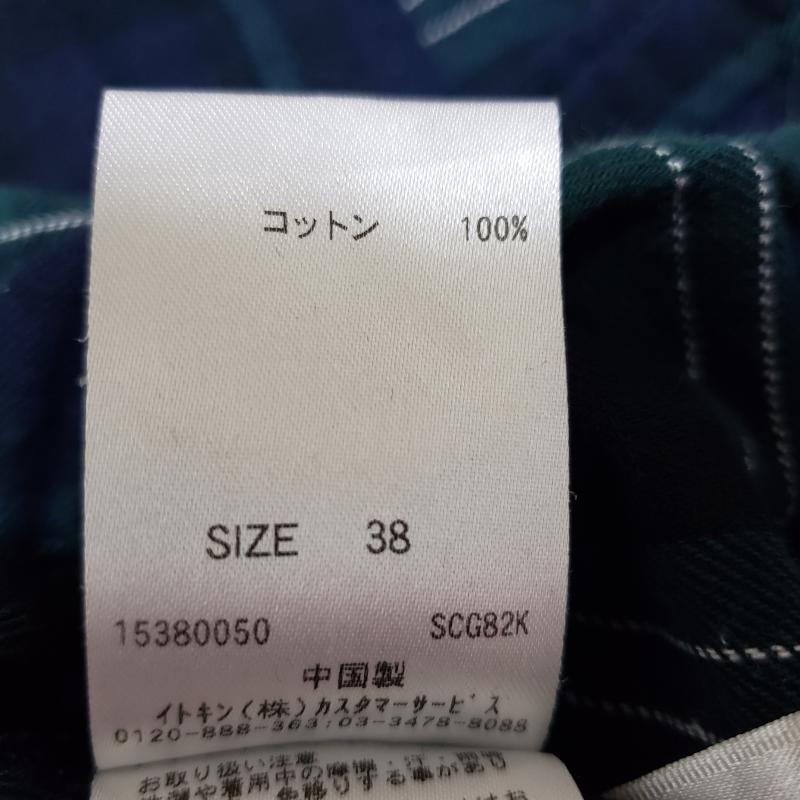 アイアイエムケー IIMK シャツ、ブラウス 長袖 チェック/シャツワンピース 38 無地 X チェック 白 / ホワイト / X 紺 / ネイビー / X ベージュ / ベージュ / X 金 / ゴールド / レディース USED 古着 中古 10034947