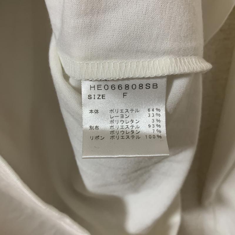 ヘザー Heather カットソー 長袖 FREE 無地 白 / ホワイト / X 桃 / ピンク / X 灰 / グレー /  レディース USED 古着 中古 10034966