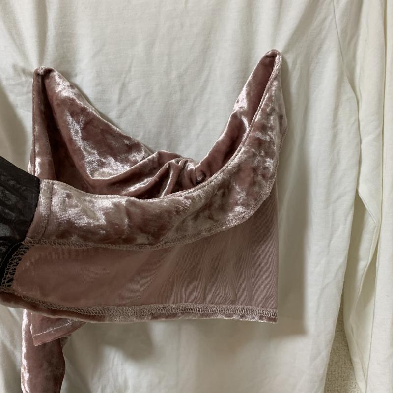 ヘザー Heather カットソー 長袖 FREE 無地 白 / ホワイト / X 桃 / ピンク / X 灰 / グレー /  レディース USED 古着 中古 10034966