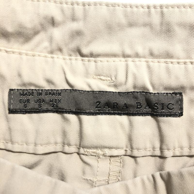 ザラベーシック ZARA BASIC パンツ チノパン S 無地 ベージュ / ベージュ / レディース USED 古着 中古 10034977