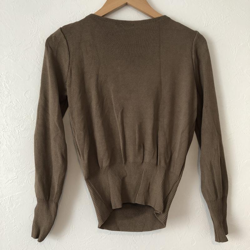 マニックス MANICS ニット、セーター 長袖 ドレープデザインニット 無地 カーキ / カーキ / レディース USED 古着 中古 10035051