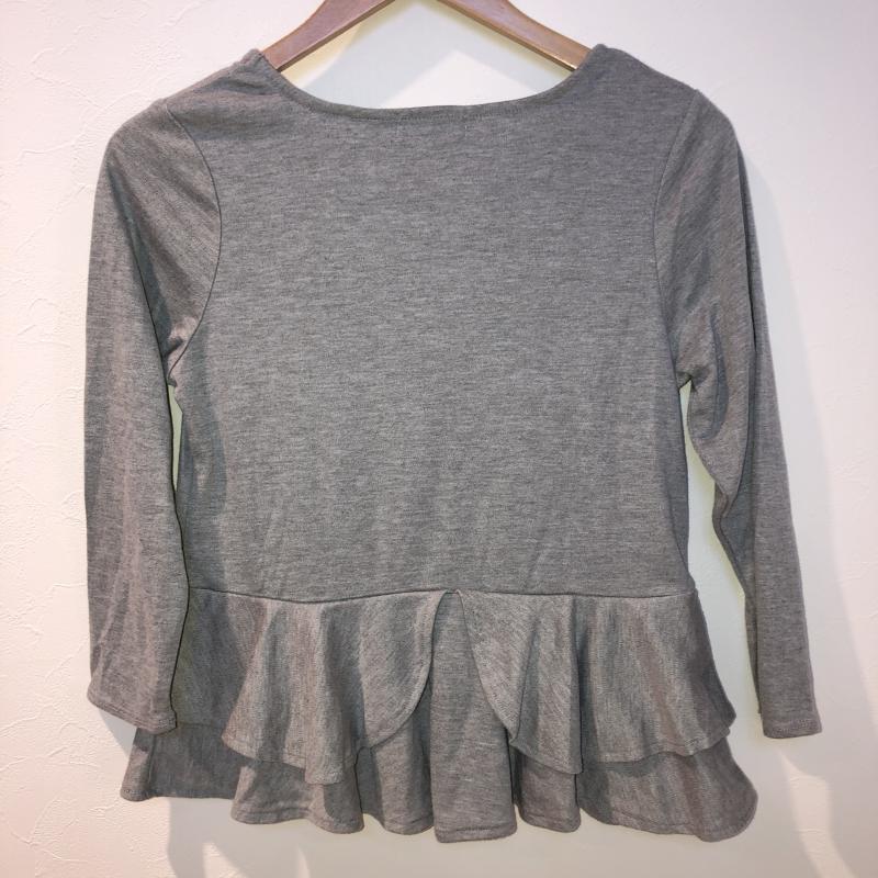 イーハイフンワールドギャラリー E hyphen world gallery カットソー 七分袖 FREE 無地 灰 / グレー /  レディース USED 古着 中古 10035078