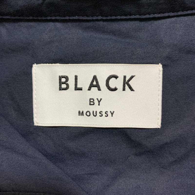 ブラックバイマウジー BLACK BY MOUSSY ワンピース ひざ丈スカート シャツワンピース 2 無地 紺 / ネイビー / レディース USED 古着 中古 10035086