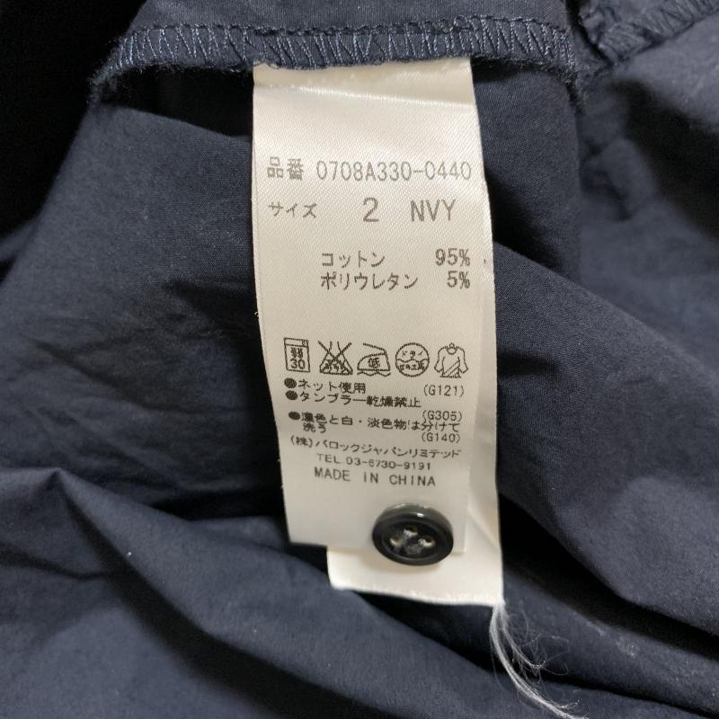 ブラックバイマウジー BLACK BY MOUSSY ワンピース ひざ丈スカート シャツワンピース 2 無地 紺 / ネイビー / レディース USED 古着 中古 10035086