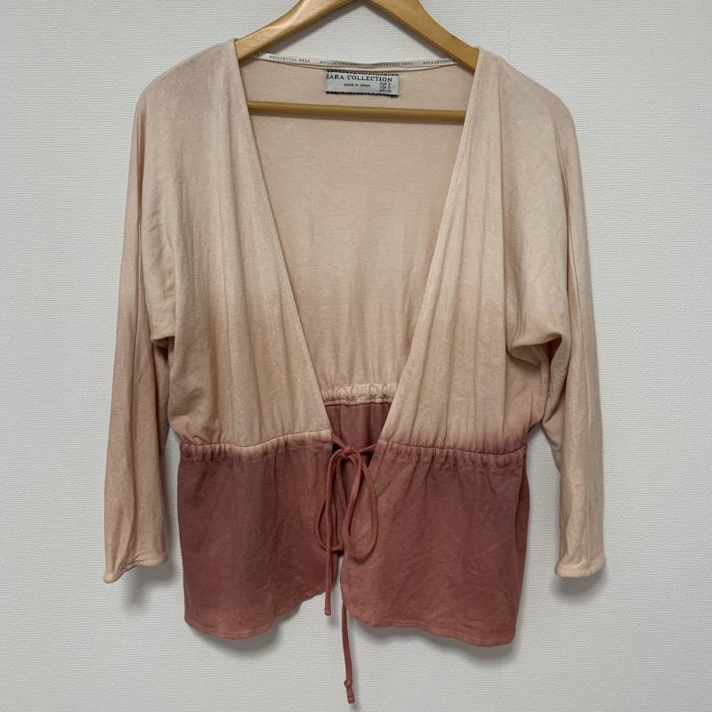 ザラコレクション ZARA COLLECTION カットソー 長袖 グラデーション 前開きカットソー カーディガン S グラデーション X 無地 桃 / ピンク / レディース USED 古着 中古 10035160