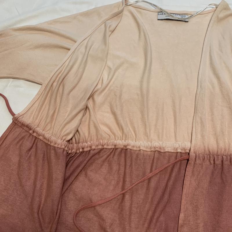 ザラコレクション ZARA COLLECTION カットソー 長袖 グラデーション 前開きカットソー カーディガン S グラデーション X 無地 桃 / ピンク / レディース USED 古着 中古 10035160