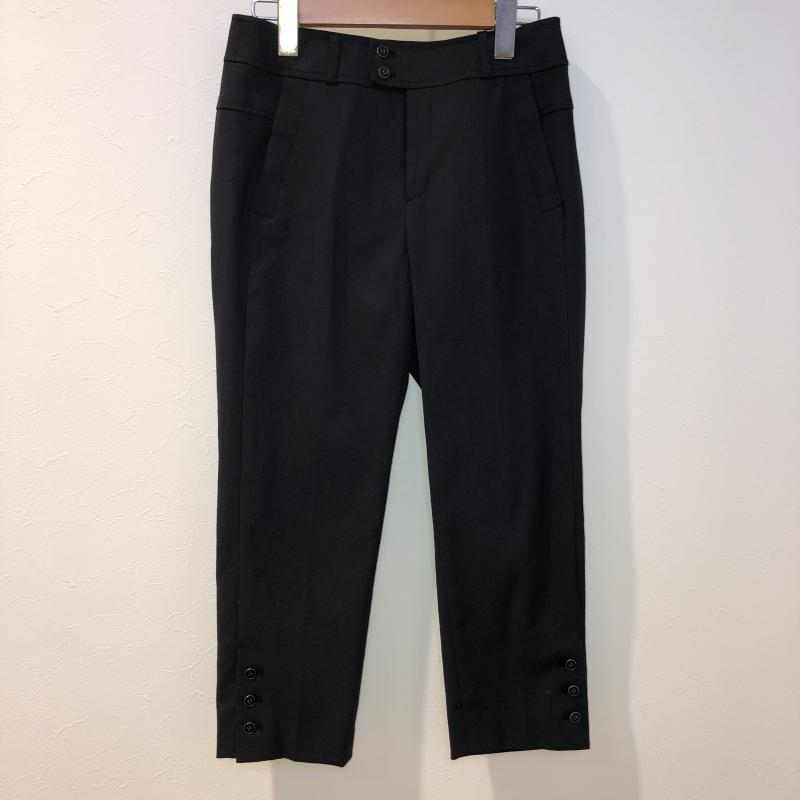 セシオセラ CECI OU CELA パンツ スラックス クロップドパンツ 36 無地 黒 / ブラック / レディース USED 古着 中古 10035191