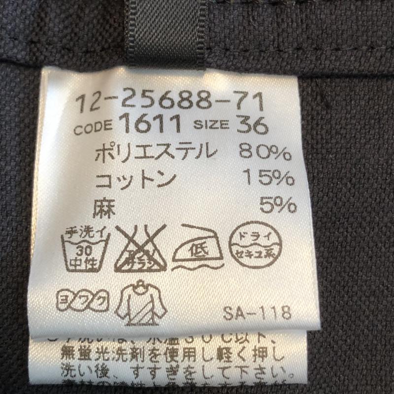 セシオセラ CECI OU CELA パンツ スラックス クロップドパンツ 36 無地 黒 / ブラック / レディース USED 古着 中古 10035191