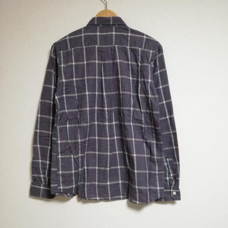 ハレ HARE シャツ、ブラウス 長袖 S チェック 紺 / ネイビー / メンズ USED 古着 中古 10035255