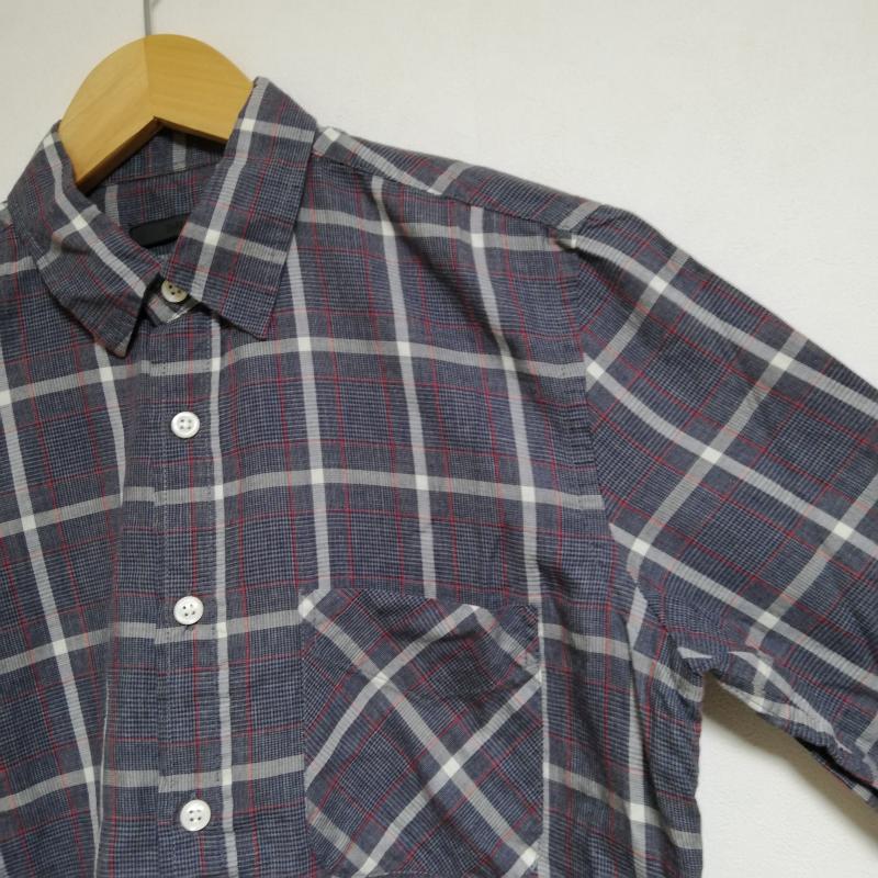 ハレ HARE シャツ、ブラウス 長袖 S チェック 紺 / ネイビー / メンズ USED 古着 中古 10035255