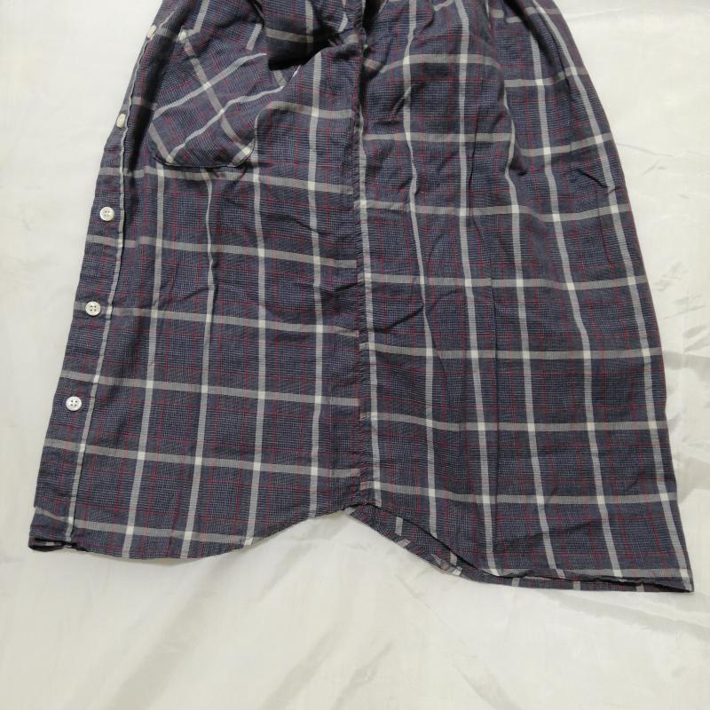 ハレ HARE シャツ、ブラウス 長袖 S チェック 紺 / ネイビー / メンズ USED 古着 中古 10035255