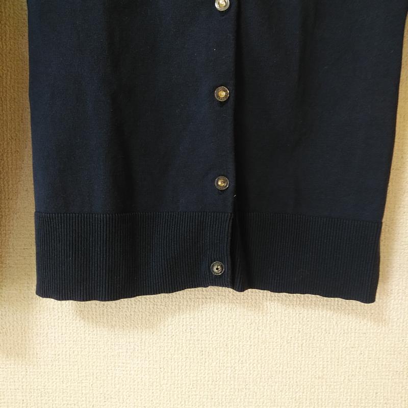 ビッキークチュール VICKYCOUTURE カーディガン 長袖 2 無地 紺 / ネイビー / レディース USED 古着 中古 10035266