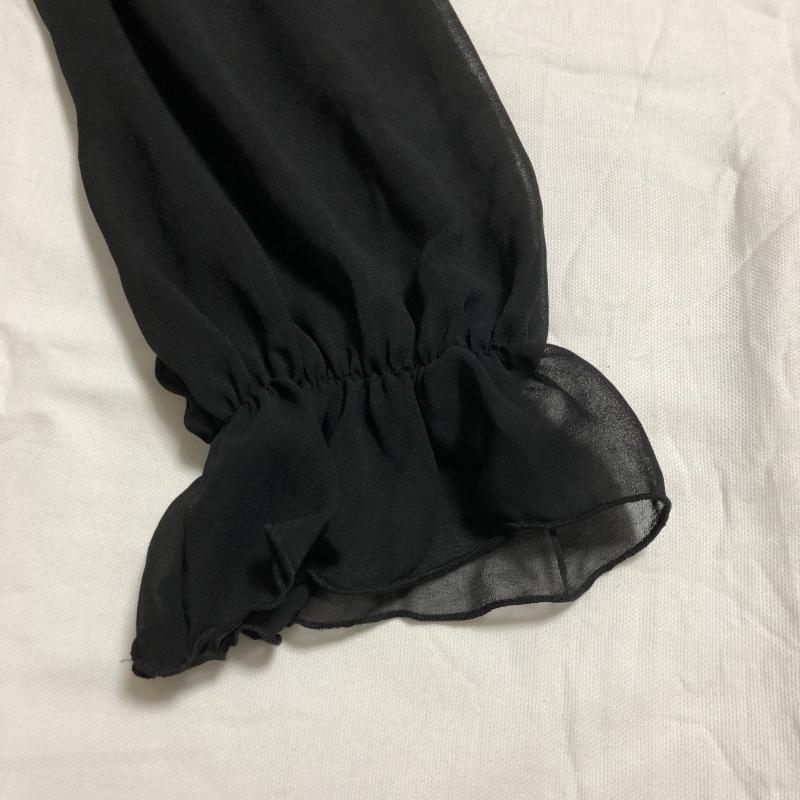 リアナ Riana シャツ、ブラウス 長袖 38 無地 黒 / ブラック / レディース USED 古着 中古 10035319