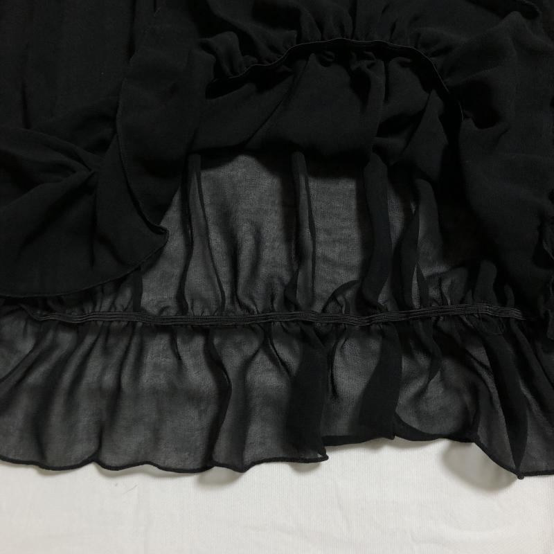リアナ Riana シャツ、ブラウス 長袖 38 無地 黒 / ブラック / レディース USED 古着 中古 10035319