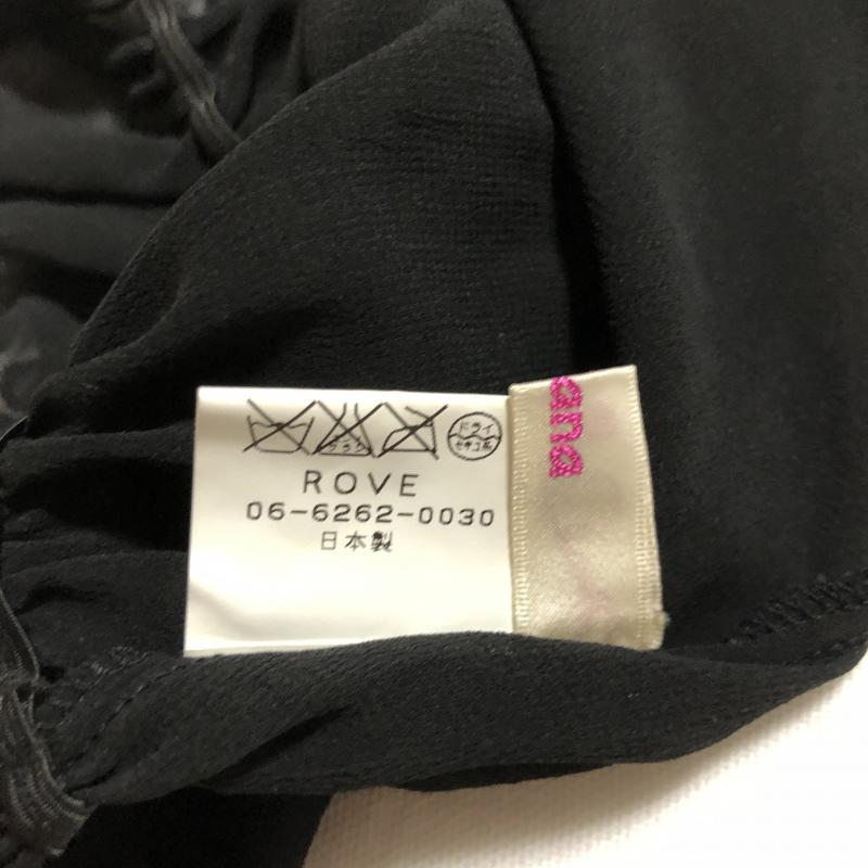 リアナ Riana シャツ、ブラウス 長袖 38 無地 黒 / ブラック / レディース USED 古着 中古 10035319