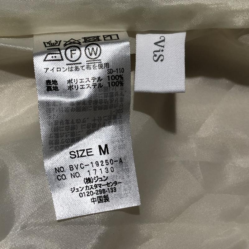ビス ViS スカート ひざ丈スカート M 無地 ベージュ / ベージュ / レディース USED 古着 中古 10035348