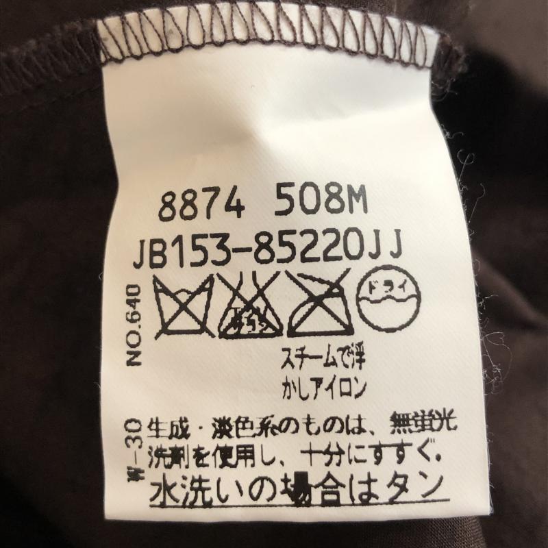 アンタイトル UNTITLED シャツ、ブラウス 長袖 2 総柄 X X 格子柄 茶 / ブラウン / レディース USED 古着 中古 10035430