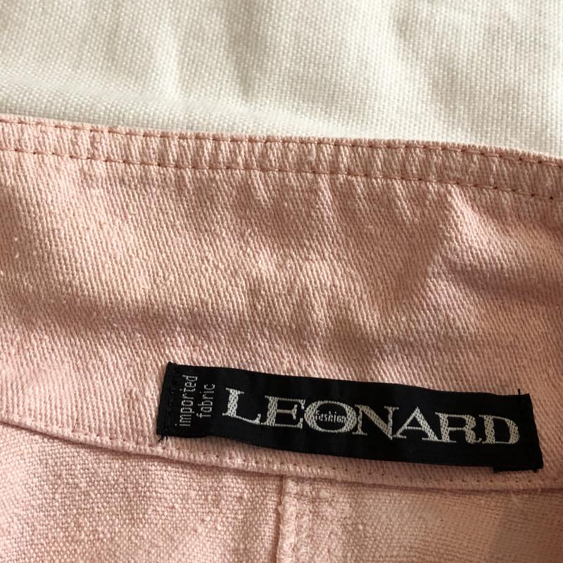 レオナール LEONARD ジャケット、上着 ジャケット、ブレザー シルクジャケット 無地 X ロゴ、文字 X 刺繍 X 花柄 X ワンポイント 桃 / ピンク / レディース USED 古着 中古 10035519
