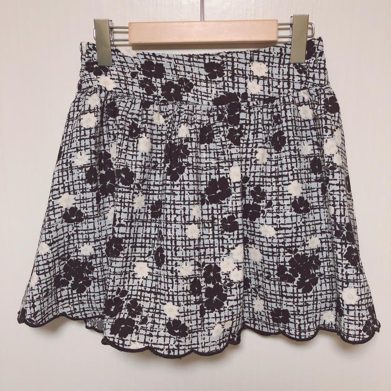 マジェスティックレゴン MAJESTIC LEGON パンツ キュロット FREE 花柄 X 白 / ホワイト / X 黒 / ブラック / X 水色 / ライトブルー / レディース USED 古着 中古 10035605