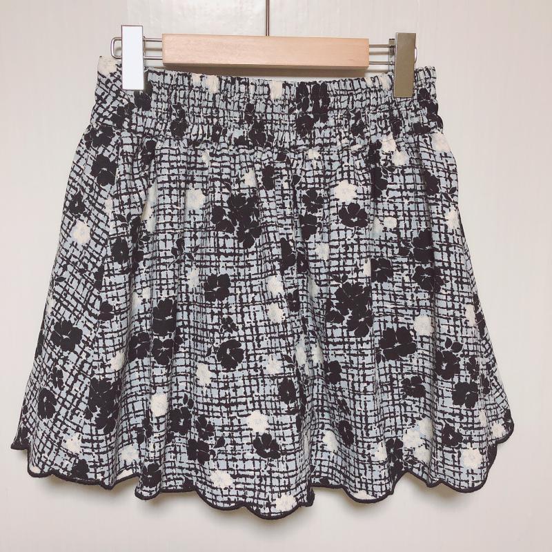 マジェスティックレゴン MAJESTIC LEGON パンツ キュロット FREE 花柄 X 白 / ホワイト / X 黒 / ブラック / X 水色 / ライトブルー / レディース USED 古着 中古 10035605