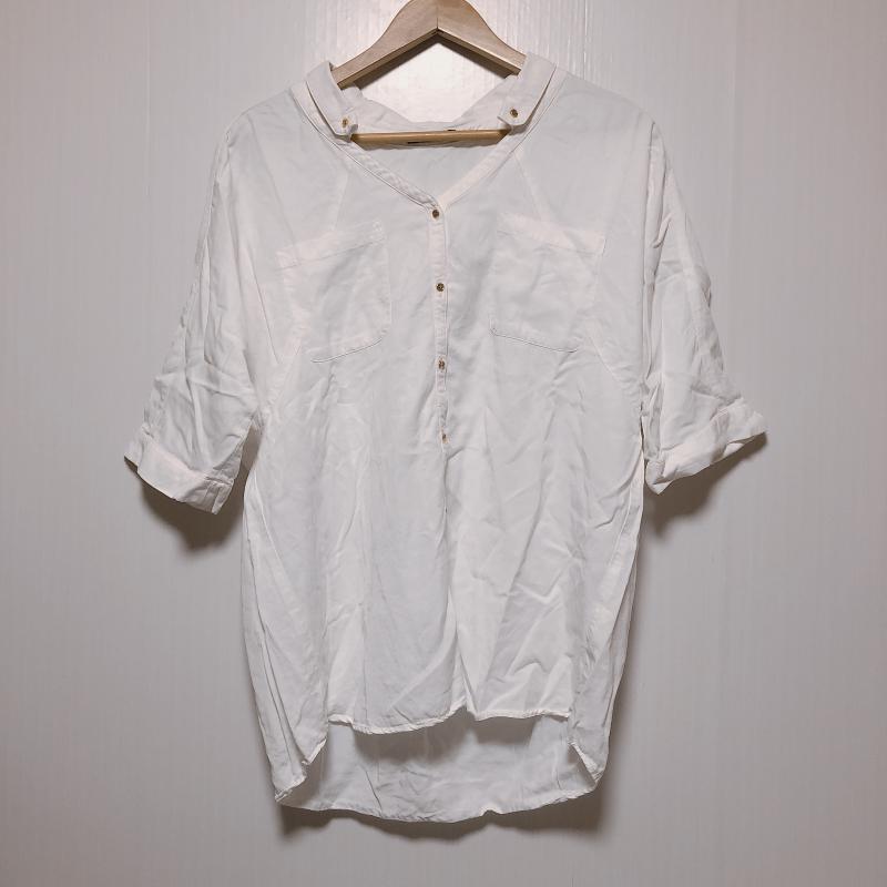 ロッソ ROSSO シャツ、ブラウス 半袖 FREE 無地 白 / ホワイト / レディース USED 古着 中古 10035635