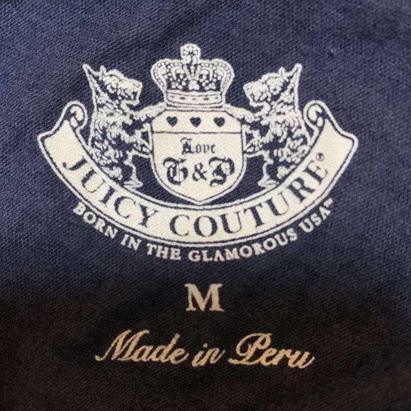 ジューシークチュール JUICY COUTURE カットソー 長袖 M ロゴ、文字 X 花柄 X プリント X 無地 紺 / ネイビー /  レディース USED 古着 中古 10035674