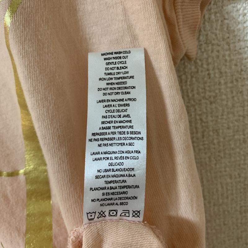 ジューシークチュール JUICY COUTURE Tシャツ 半袖 ロゴ、文字 X プリント X 無地 桃 / ピンク / レディース USED 古着 中古 10035675